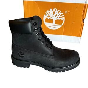 NEW Timberland Men’s 6 Inch Waterproof Leather BOOT 8.5 Black Nubuck TB010073001